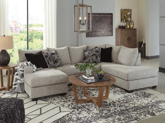 Benchcraft® Megginson 2-Piece Storm U-Shape Chaise Sectional-8