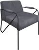 International Furniture Direct Lotus Iron Gray Armchair-0