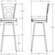 Amisco Customizable Marcus Upholstered Swivel Spectator Stool-2