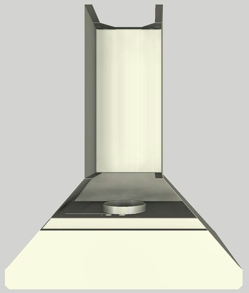 Vent-A-Hood® 30" Biscuit Wall Hood-3