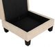 Furniture of America® Cinderford Beige Storage Ottoman-5