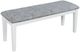 Jofran Inc. Urban Icon Gray/White Upholstered Bench-3