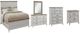 American WoodCrafters Beach Comber 5-Piece Brown/Weathered White Queen Panel Bedroom Set-0
