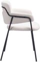 Zuo® Modern Marcel 2-Piece Black/Cream Dining Arm Chair Set-2