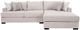 Michael Nicholas Designs Dahlia 2-Piece Coconut Parchment Right-Arm Facing Sectional with Pillows-0