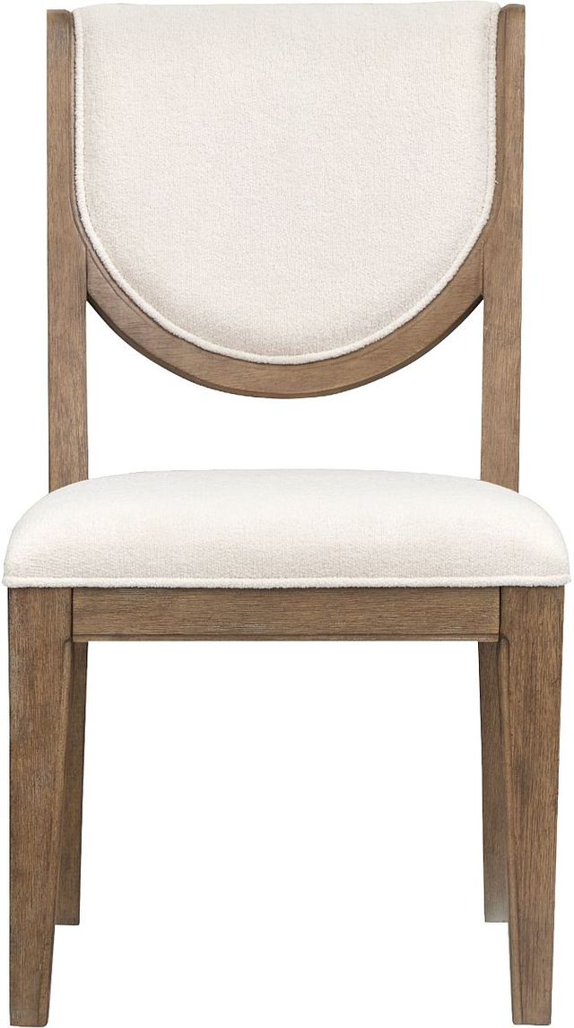 Magnussen Home® Westbourne Beige/Dark Umber Dining Side Chair Set with Upholstered Seat and Back-1