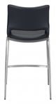 Zuo® Ace Black and Silver Set of 2 Counter Chairs-4