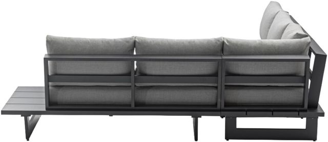 Meridian Furniture Maldives 3-Piece Gray/Black Fabric Outdoor Modular Sectional-2
