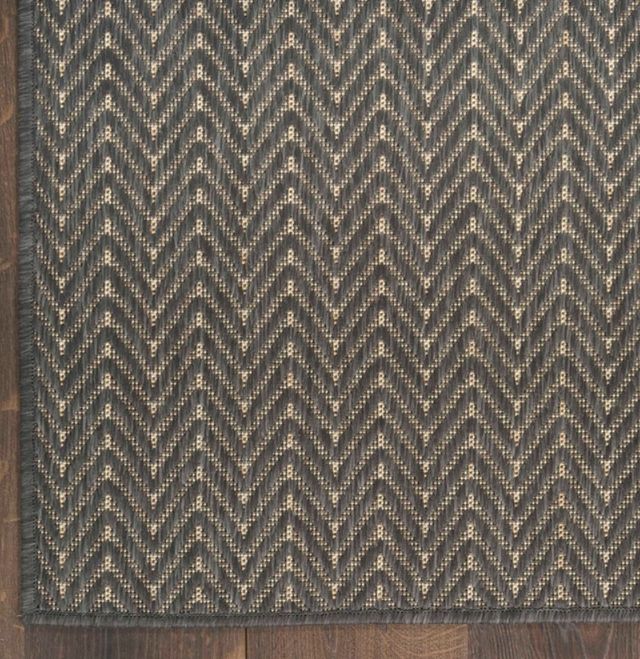 Nourison Home™ Horizon HOZ02 Charcoal 5'x7' Style 2 Area Rug-4