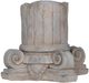A & B Home Aged Gray Classic Greek Ionic-Style Column Decor-0