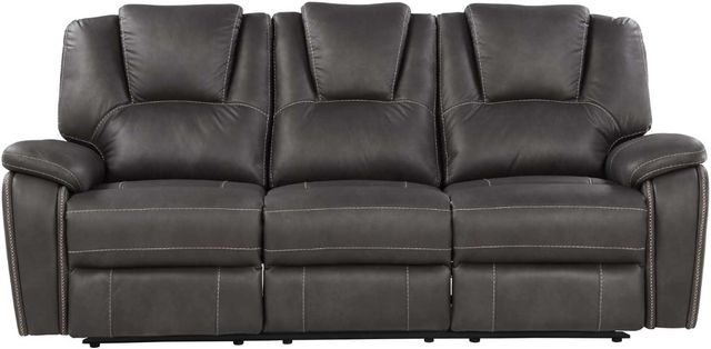 Steve Silver Co. Katrine Charcoal Manual Reclining Sofa-3
