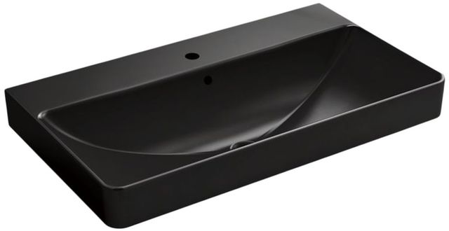 Kohler Vox® Black 35.5" Rectangular Vessel Bathroom Sink-0