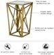 Olliix by Madison Park Gold Zee Angular Mirror Accent Table-2