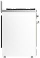 Ilve® Majestic III 30" White Pro Style Dual Fuel Natural Gas Range with Solid Door and Chrome Trim-4