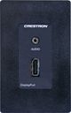 Crestron® Media Presentation Wall Plate-Black-0