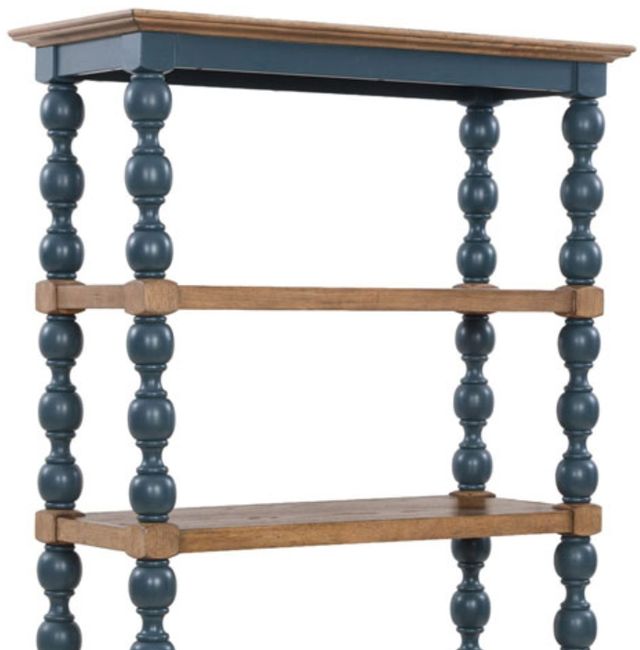 Signature Design by Ashley® Finnworth Blue/Brown Bookcase-1