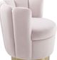 TOV Furniture Yad Blush Velvet Swivel Chair-3
