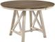 New Classic® Home Furnishings Somerset Vintage Crème Round Dinning Table with Brown Top-0