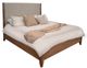 International Furniture Direct Parota Nova Beige/Brown Upholstered Queen Panel Bed-0