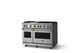 Viking® 5 Series 48" Stainless Steel Pro Style Gas (LP) Range with Polished Chrome Trim-2