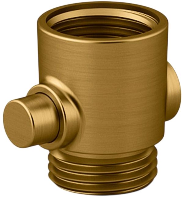 KOHLER® Statement® Vibrant Brushed Moderne Brass ADA Handshower Hose Adapter-0