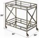 ACME Furniture Kristensen Antique Gold/Mirrored Serving Cart-2