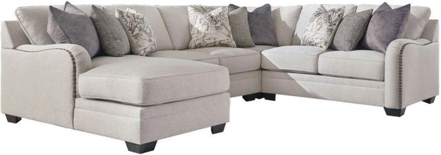 Benchcraft® Dellara 4-Piece Chalk Left-Arm Facing Sectional with Corner Chaise-0