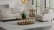 International Furniture Direct Alfa Ivory Loveseat-1