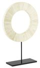 Currey & Company Natural Bone/Black Large Disc-0