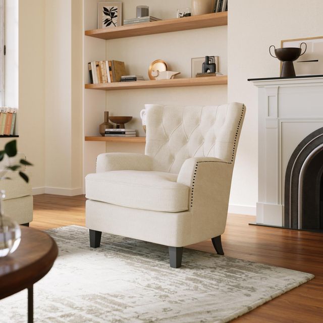 Jofran Inc. Bryson Oat Accent Chair-1