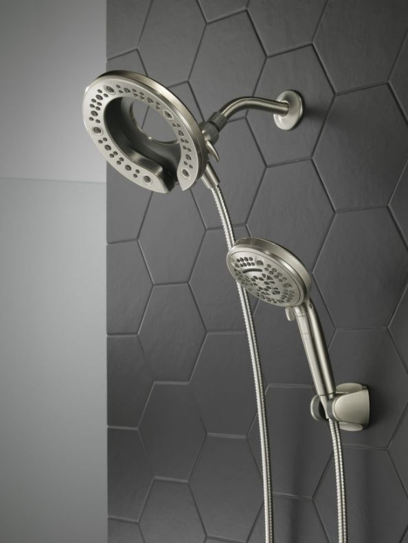 Delta Universal Showering In2ition® Spotshield Brushed Nickel 7-Setting 2-in-1 Shower-2