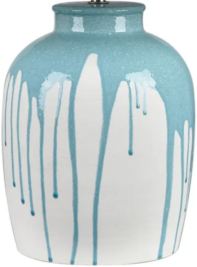 Crestview Collection Drizzle Chalk White Table Lamp-1