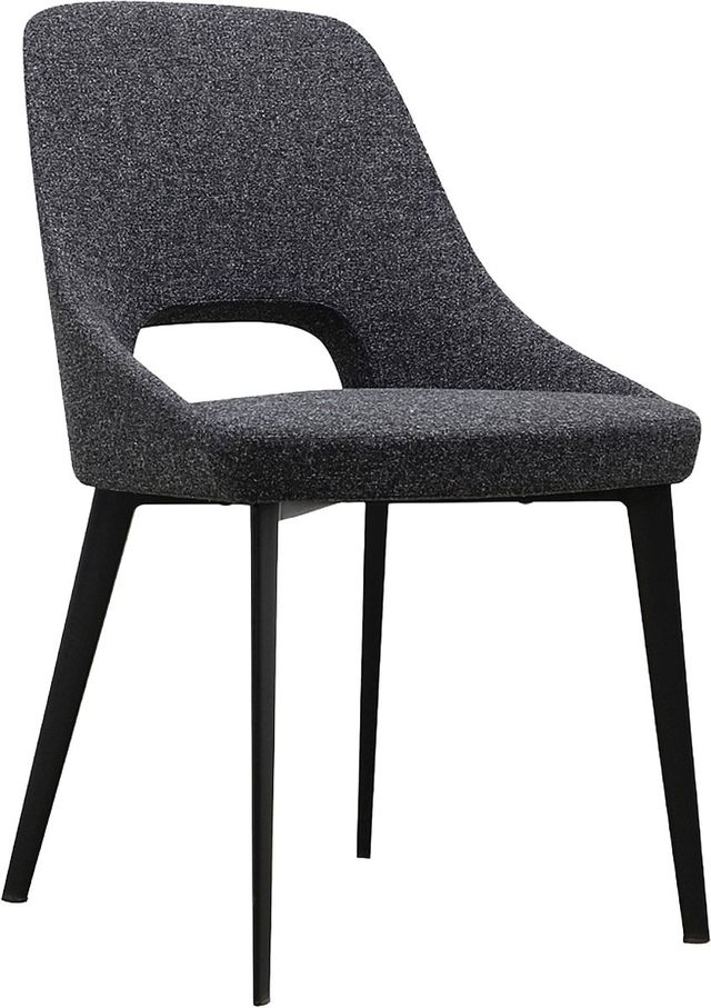 Moe's Home Collection Tizz Dark Grey Dining Side Chair-0