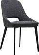 Moe's Home Collection Tizz Dark Grey Dining Side Chair-0