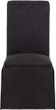 Coaster® Shawna 2-Piece Black Upholstered Skirted Side Chair Set-4
