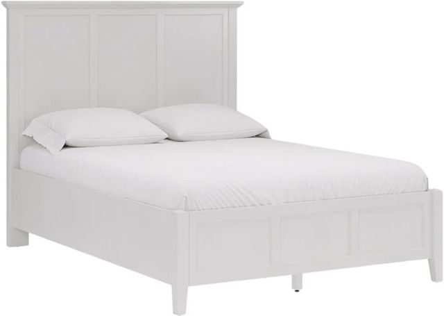 Modus Furniture Grace Snowfall White California King Panel Bed-0