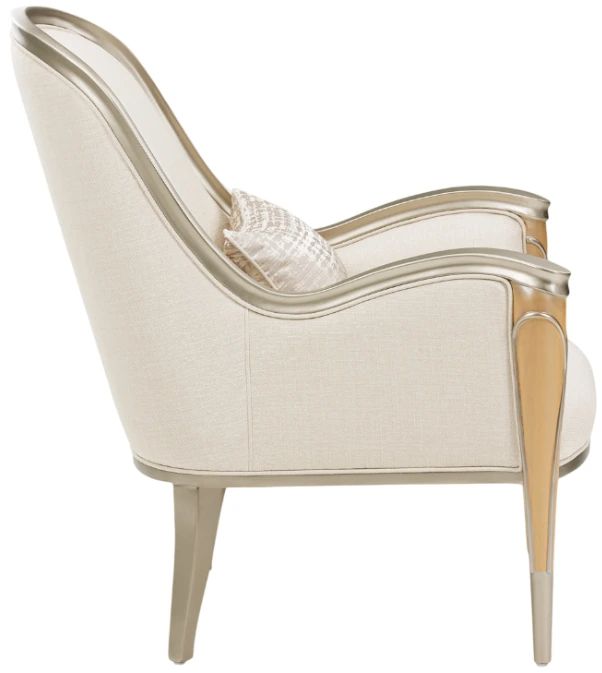 Michael Amini® Villa Cherie Caramel/Pearl Accent Chair-2