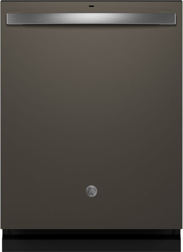 GE® ENERGY STAR® 24" Fingerprint Resistant Slate Top Control Built In Dishwasher with Sanitize Cycle-0