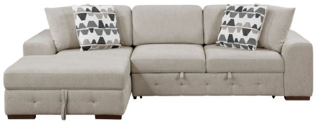 Homelegance® Raife 2-Piece Taupe Left-Arm Facing Sectional and Chaise-2
