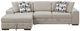 Homelegance® Raife 2-Piece Taupe Left-Arm Facing Sectional and Chaise-2