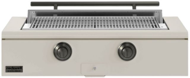 Caliber™ Rockwell Social 2-Burner Antique White Built-In Liquid Propane Grill with Pewter Hardware-0