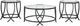 Signature Design by Ashley® Tarrin 3-Piece Black Occasional Table Set-0