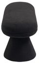 Meridian Furniture Drum Black Faux Shearling Teddy Fabric Upholstered Bench-2