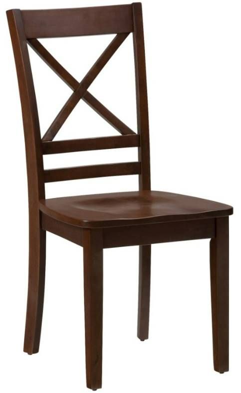 Jofran Inc. Simplicity Caramel X Back Dining Side Chair-0