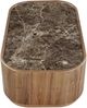 Modus Furniture Juba Marble Top Coffee Table with Mongoose Base-3