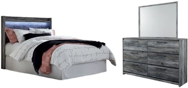 Signature Design by Ashley® Baystorm 3-Piece Gray Queen Panel Headboard Bedroom Set-0