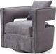 TOV Furniture Kennedy Grey Swivel Chair-2