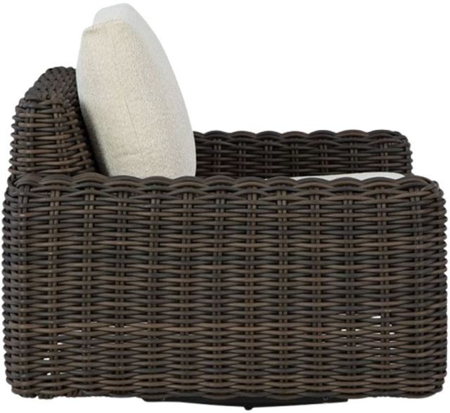 Signature Design by Ashley® Kimora Beige/Dark Brown Nuvella/Wicker Outdoor Swivel Lounge Chair-2