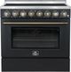 FORNO® Paolo Alta Qualita 36" Black Pro Style Electric Range-0