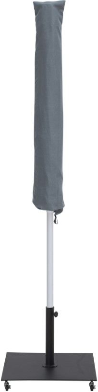 Meridian Furniture Fiji Beige/Black/Matte White Aluminum Outdoor Patio Umbrella and Base-2